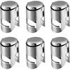 Bouchon Champagne Premium en Acier Inoxydable, Scellage, Bouchon, Conservateur (Paquet De 12)
