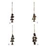 Hangings Bells Iron/Bronze with Bells Old Appearance Christmas Bells Metal Cowbell