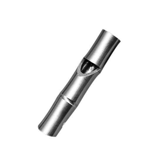 Whistle Crisp Sound Bamboo Knot Design High Hardness Survival Stainless Steel Pocket Tools Emergency Whistle Outdoor Sports