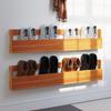 Vidaxl Wall Shoe Shelves, 2 Pcs., Waxed Brown, 110X8.5X23.5 Cm
