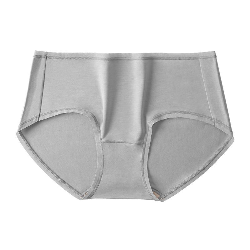 

Трусики из модала, женские антибактериальные трусы, нижнее белье телесного цвета, дышащие трусы со средней талией, женские треугольные брюки XL серебряный