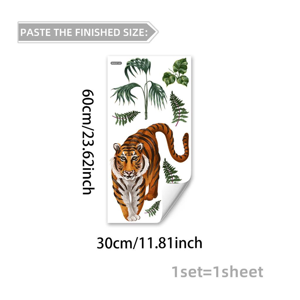 Tree Cartoon Animal Dinosaur Butterfly Wall Stickers, Living Room Bedroom Kids Room Decor, Self-Adhesive Wall Art