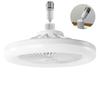 Silent 3-Speed LED Ceiling Fan with Light and Remote Control – White