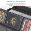 9 Pocket PU Leather Toploader Binder Holds 252 Toploaders 3" X 4" Rigid Card Holder Double Sided Pockets for Pokemon TCG Cards