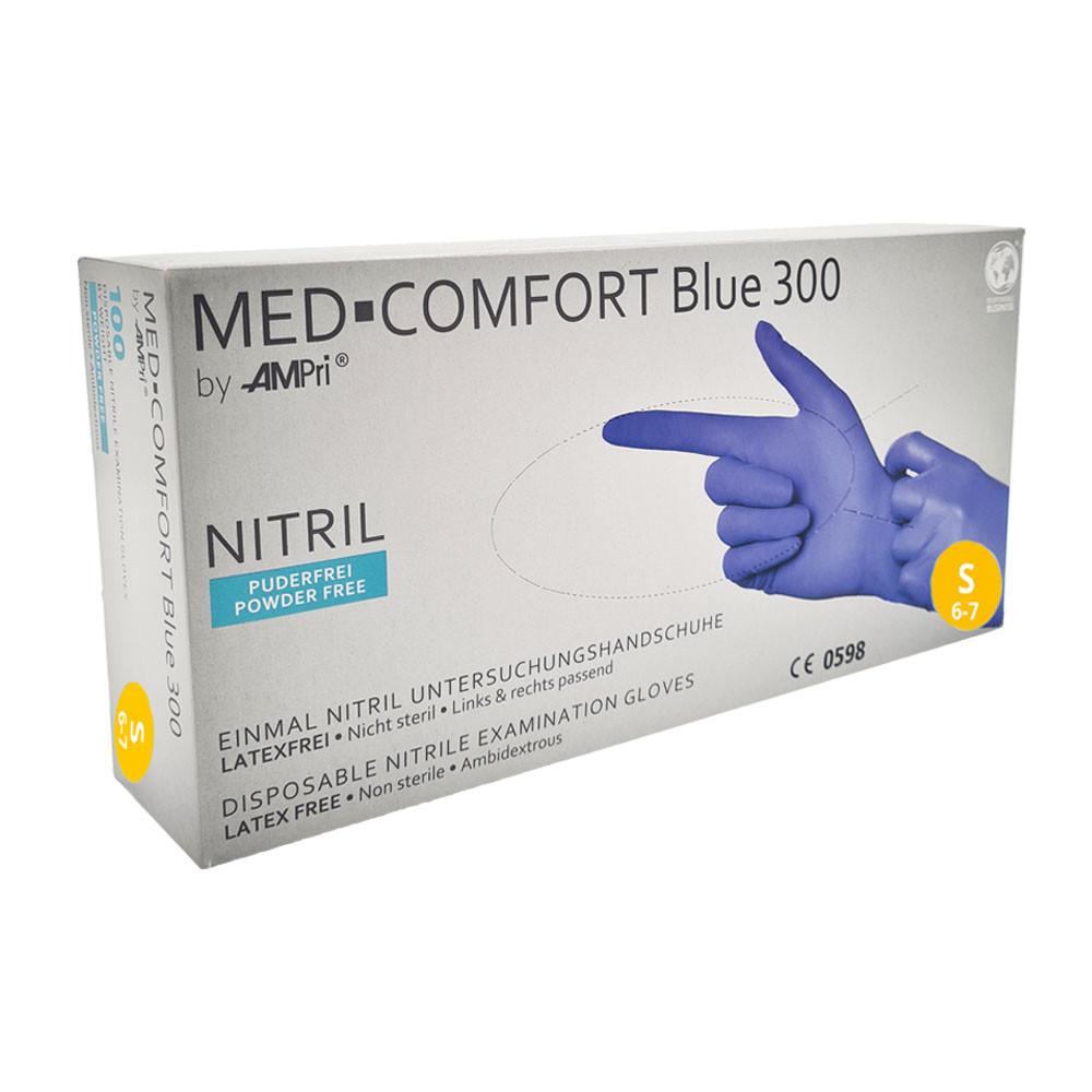 Nitrile Gloves Blue Ampri Blue 300 100 Pieces