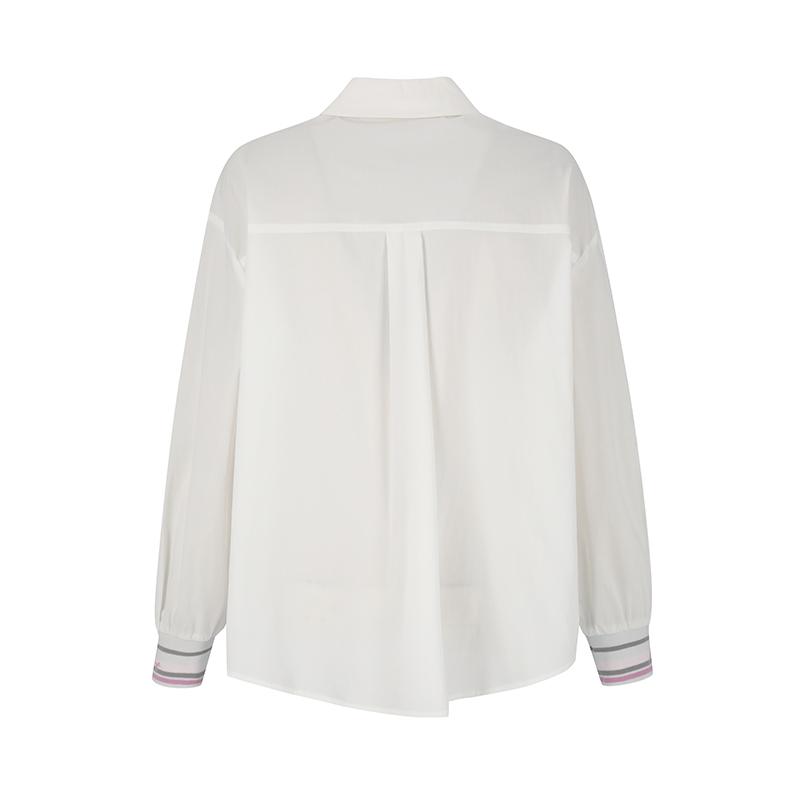 SOUP Boxy Fit Shirt With Ribbed Sleeves (Sz9Ls83)