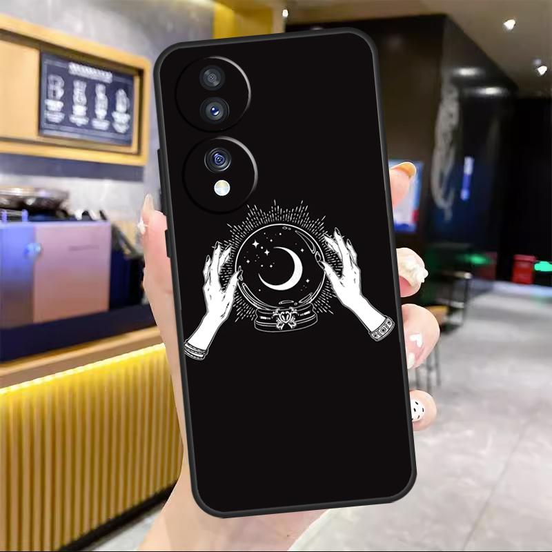 Fortune Telling Moon Stars Hands Art For Honor Magic 7 Lite 5 6 8 Pro Case For Honor Win RT X9c X9a X9b X8b X8c 200 400 50 70 90