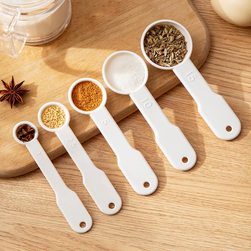 Ceramic Measuring Spoon Set for Baking & Coffee (3 Packs)