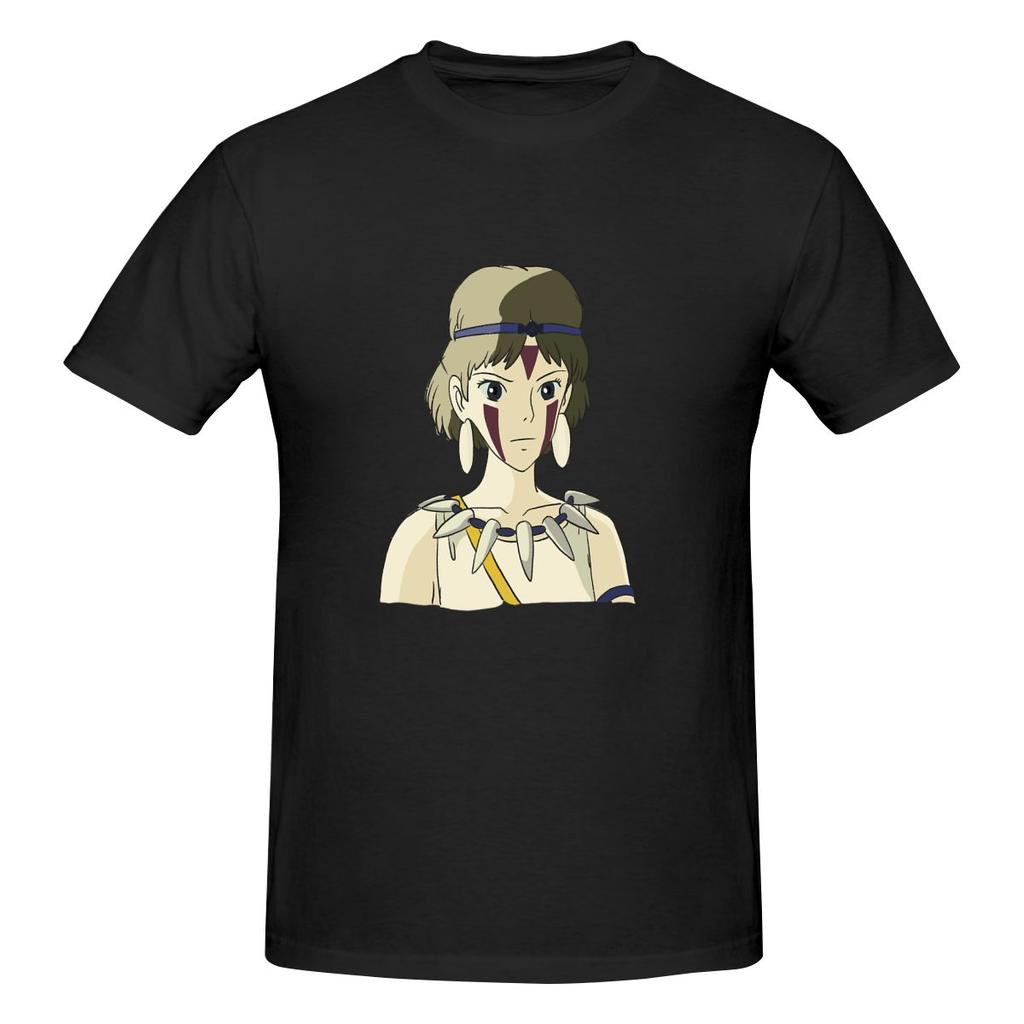 Funny Mononoke Hime Fan Art Colored Unisexs Tshirt Printed Tops Are Loose And Slim Fit Unisexs Tshirts