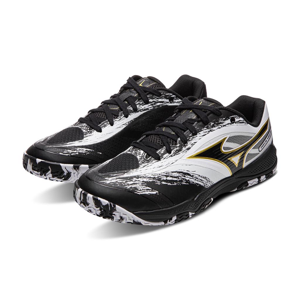 Mizuno Wave Medal 8 Comfortable Fit Low Top Table Tennis Shoes Unisex Sneaker White Black 81GA258212