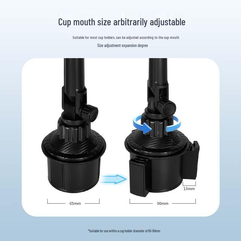 Universal Car Drink & Phone Holder with 17MM Ball Head and Extension Rod