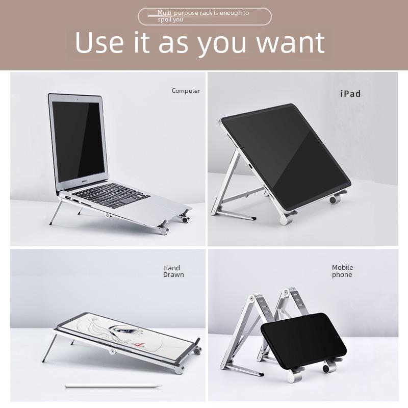Aluminum Alloy Folding Laptop & Tablet Cooling Stand