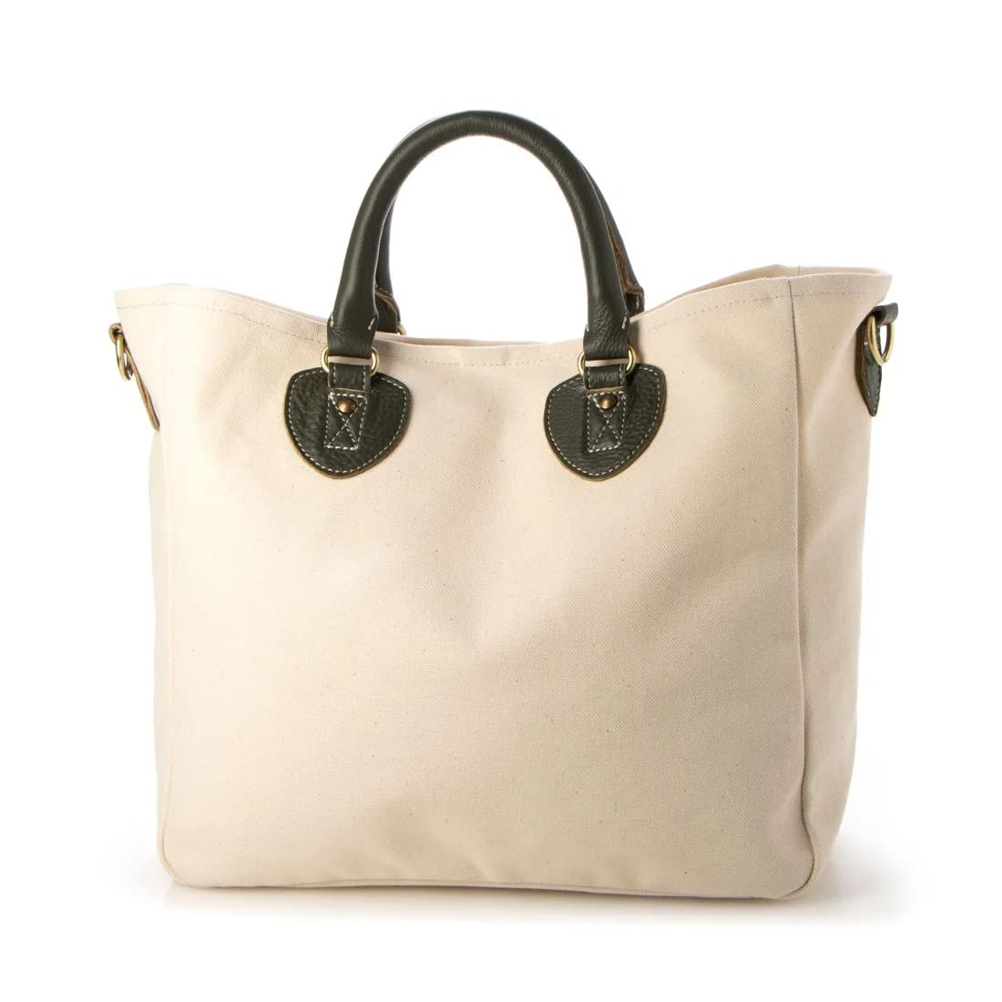 

Отиас Нет. 8 Холщовая Сумка-тоут через плечо из кожи S, Хаки (KA)