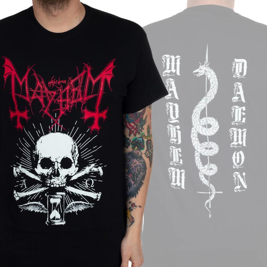 Mayhem Ante Bellum Rock Music Art Style Summer Casual TShirt Unisexs and Womens Luxury Brand Top New Art Logo