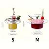 Minimalist Clear Glass Dessert Bowl Hat Shape Kitchen Cup & Plate for Ice Cream Yogurt Pudding Home Cafe Party Table Decor Gifts