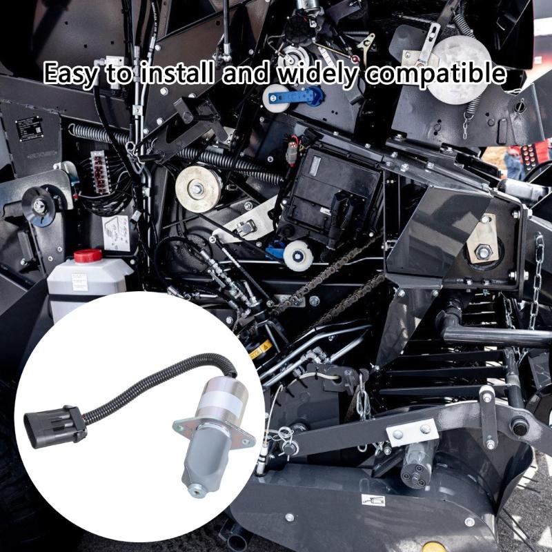 Fuel Shut Down Solenoid 6681513 12V Mechanical Processing Solenoid Simple Installs for Generators Quick & Simple Setups