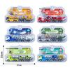 Plastic Fire Truck Model Toy Set for Kids Engineering Construction Pull Back Car Creative Educational Gift for Boys Birthday