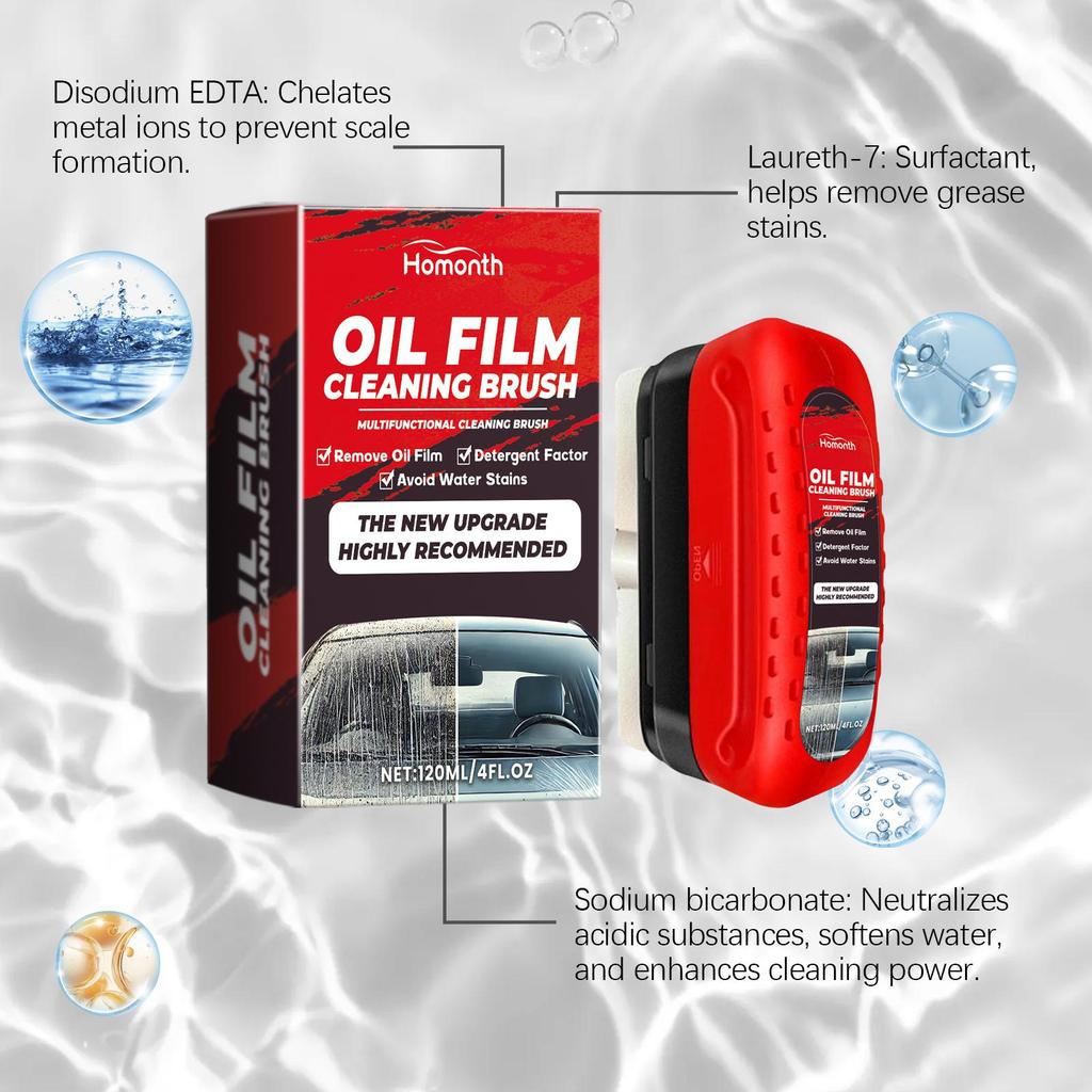 Homonth Auto Windshield Cleaner Windshield Renovation Stain Remover Oil Film Cleaner