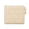 Snoopy Box Heart Quilting Series Tri-fold Wallet, Beige,