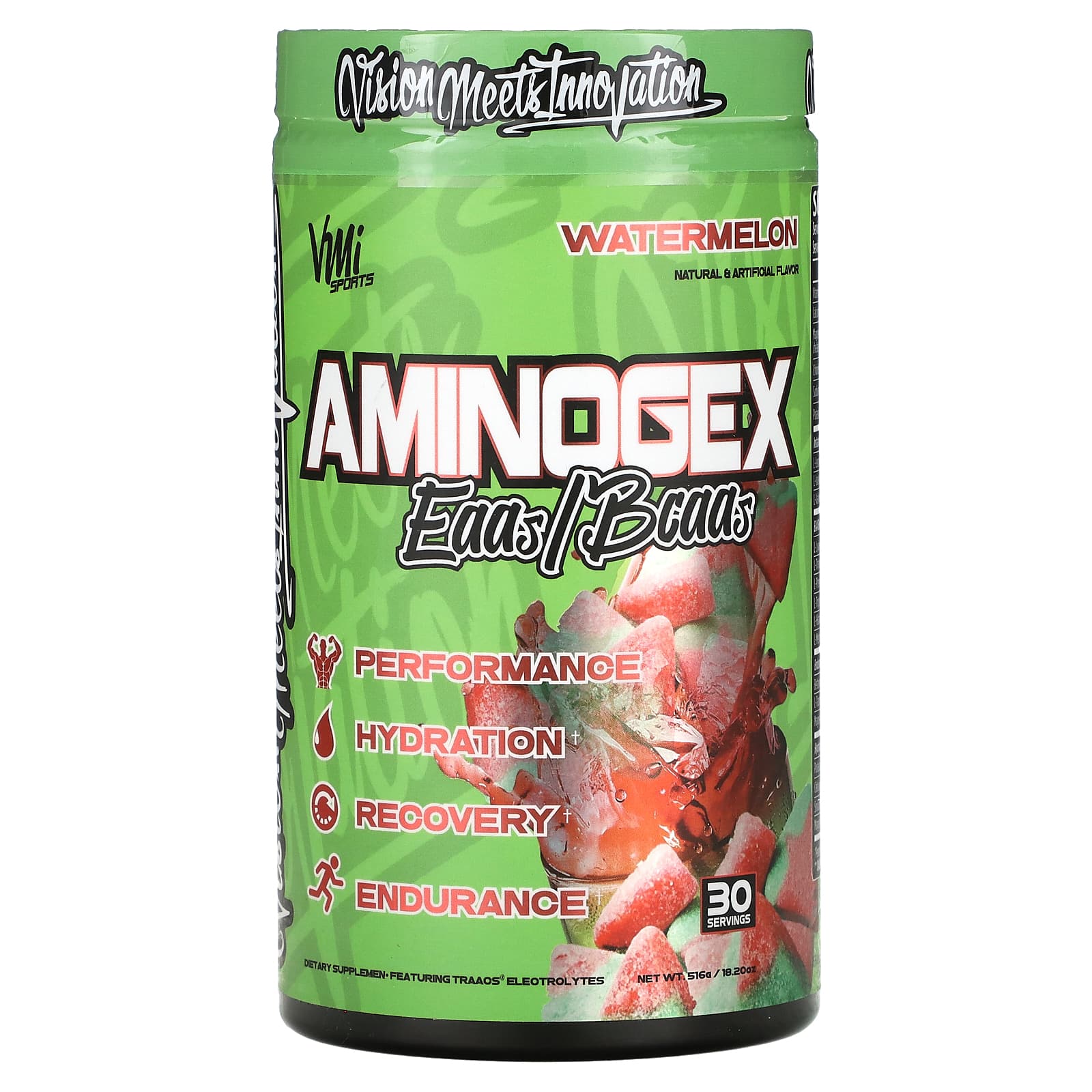 

VMI Sports, Aminogex, EAA/BCAA, Watermelon Flavor, 18.2 oz (516 g)