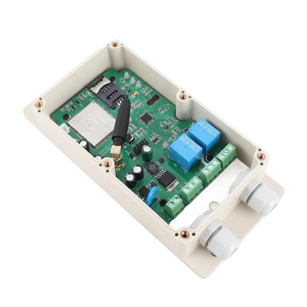AC DC 1224V fjernkontrollboks Dobbeltkanals relékontaktbrytertilgang for GSMKEY4G 4G/3G/GSM AU