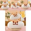 Milk Tea Mouse Plush Pillow With Short Velvet Material For Girls Bed Decor