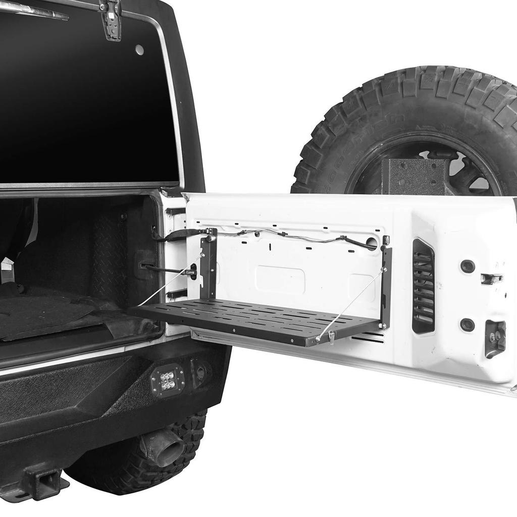 For Jeep Wrangler JK 2007-2017 Car Tailgate Table Rear Door Foldable Shelf Cargo Luggage Storage Interior Accessories