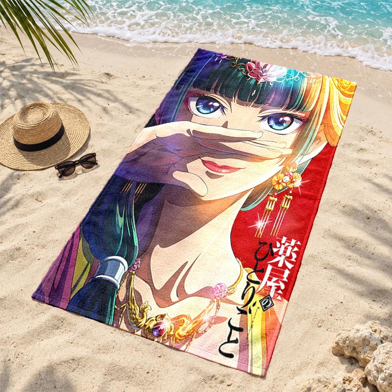 The Apothecary Diaries Microfiber Beach Towel Quick Dry Sand Free Lightweight Beach Towels for Travel Swimming Camping