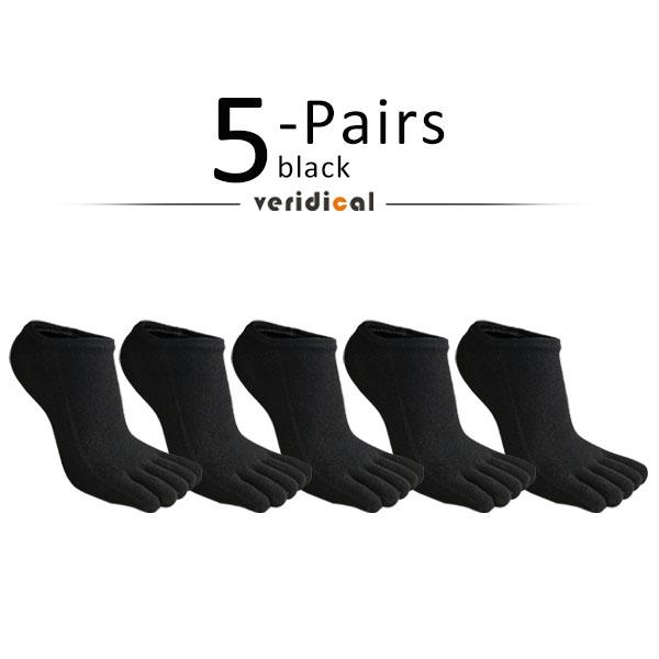 5 Paar Zehensocken Unsichtbar Reine Baumwolle Bunt Flacher Bund Lässig Weich Atmungsaktiv, Deodorant, Unsichtbar 5 Finger Harajuku Socken