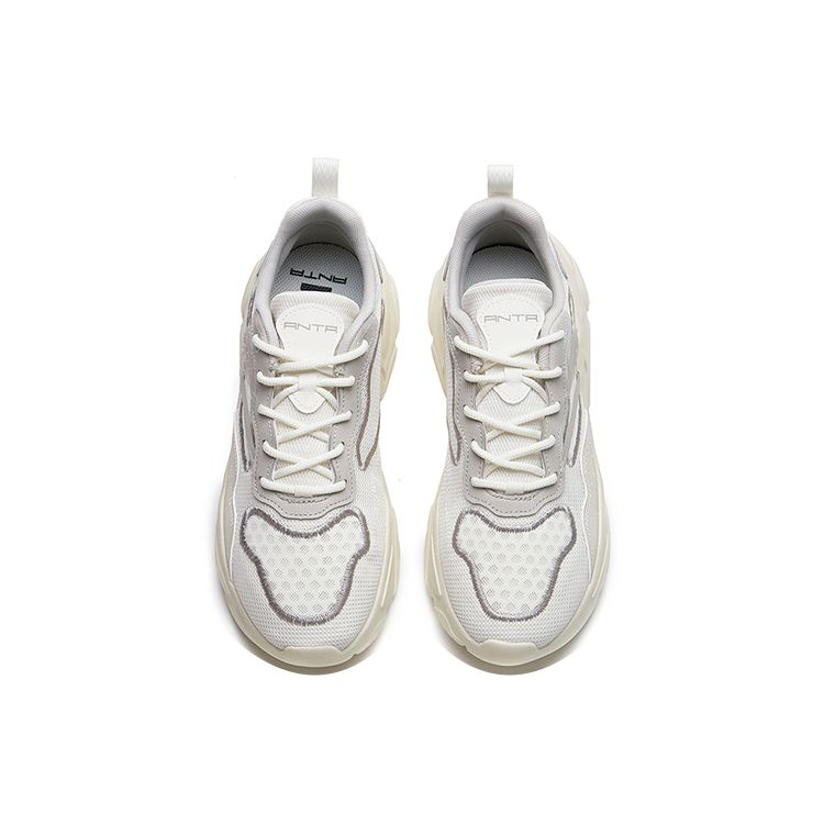 Anta Comfortable Low-Top Sports Casual Shoes Men Sneakers White Gray 112228891-1