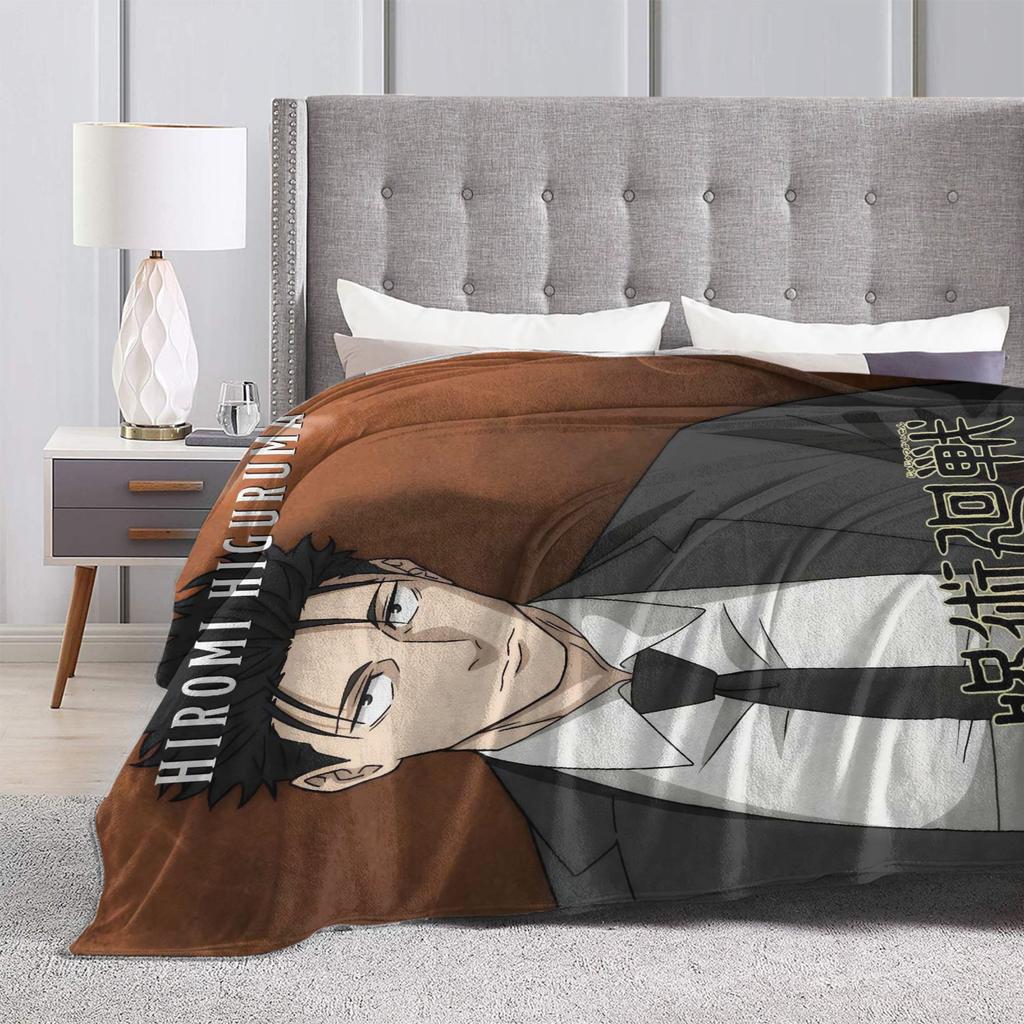 Hiromi Higuruma Jujutsu Kaisen Warm Blanket Child Plush Bedding Throws Street Trend Bedroom Flannel Bedspread Sofa Bed Cover