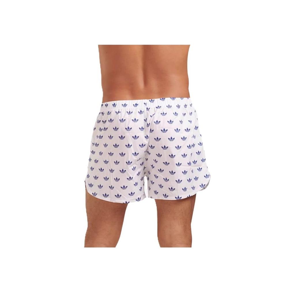 Adidas Logo Print Casual Comfortable Mid-Rise Boxer Shorts Men Bottoms 4A3M52-948