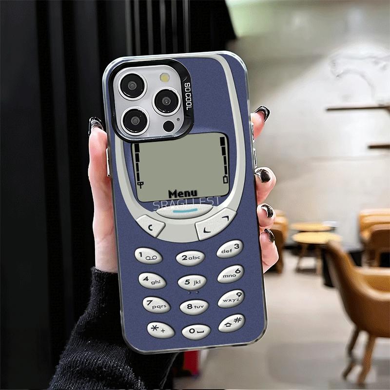 Funny Retro Callphone Shockproof Phone Case for iPhone 17 Air 16 16E 15 Pro Max 14 Plus 13 Mini 12 Back Cover Anti Fall Fundas
