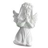 24TE Praying Angelic Boy Girl Resins Statue for Home Table Decors Spiritual Ornament