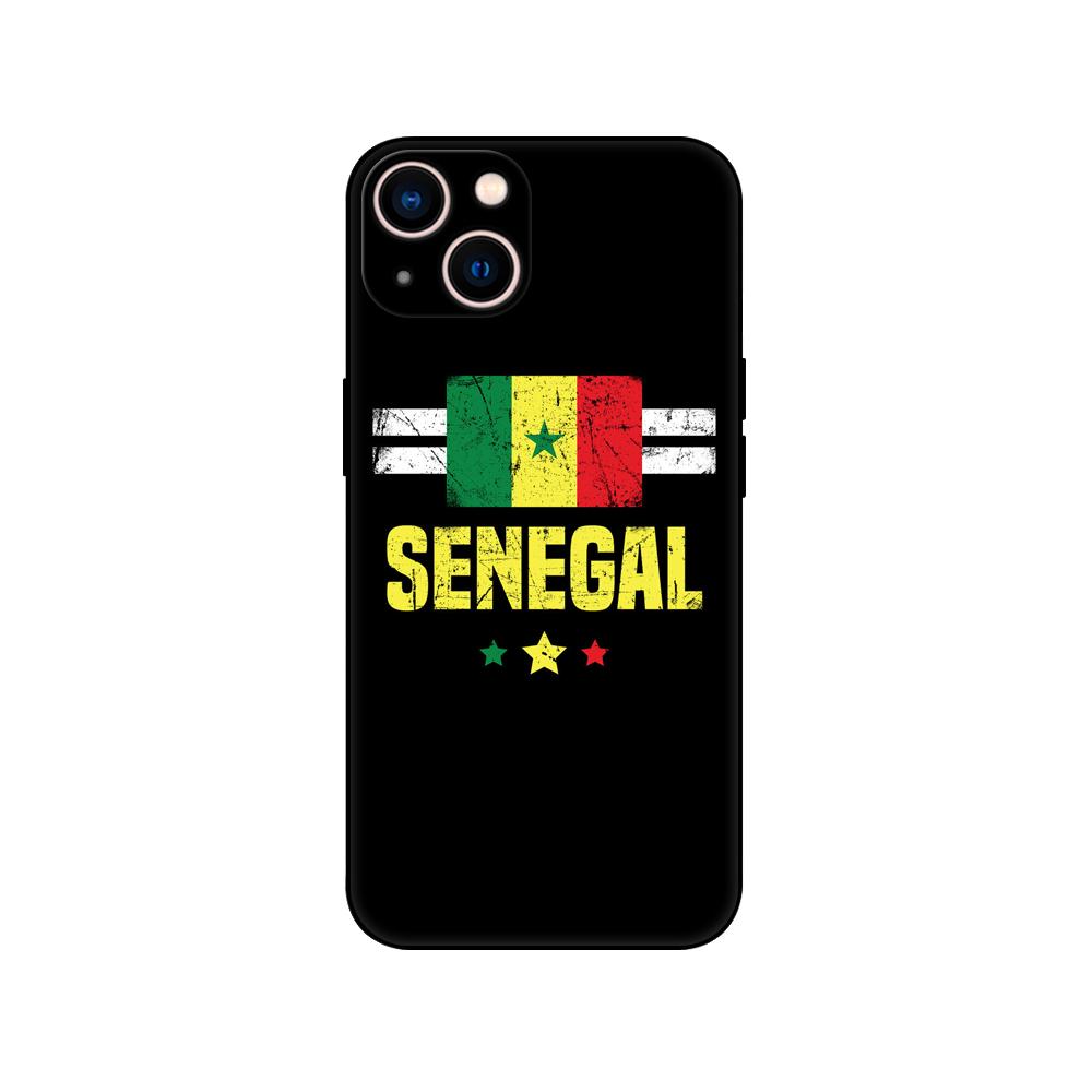 Black Tpu Case For OPPO A16 A16S A55 A94 F17 F19 Pro Reno 4 5 Lite 6 4G 5G senegal flag
