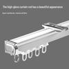 OIMG Straight Curtain Track Rod, Single Top Mount, 0.6m (3-Pack)