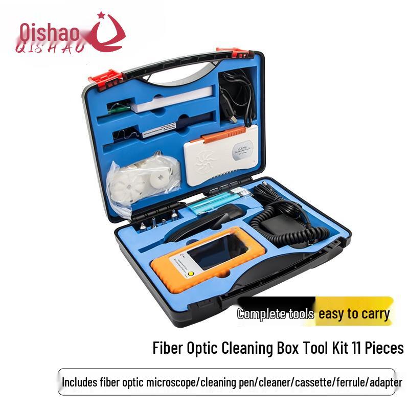Qi Shao QS-QJ603 A Fiber Optic Cleaning & Inspection Tool Kit