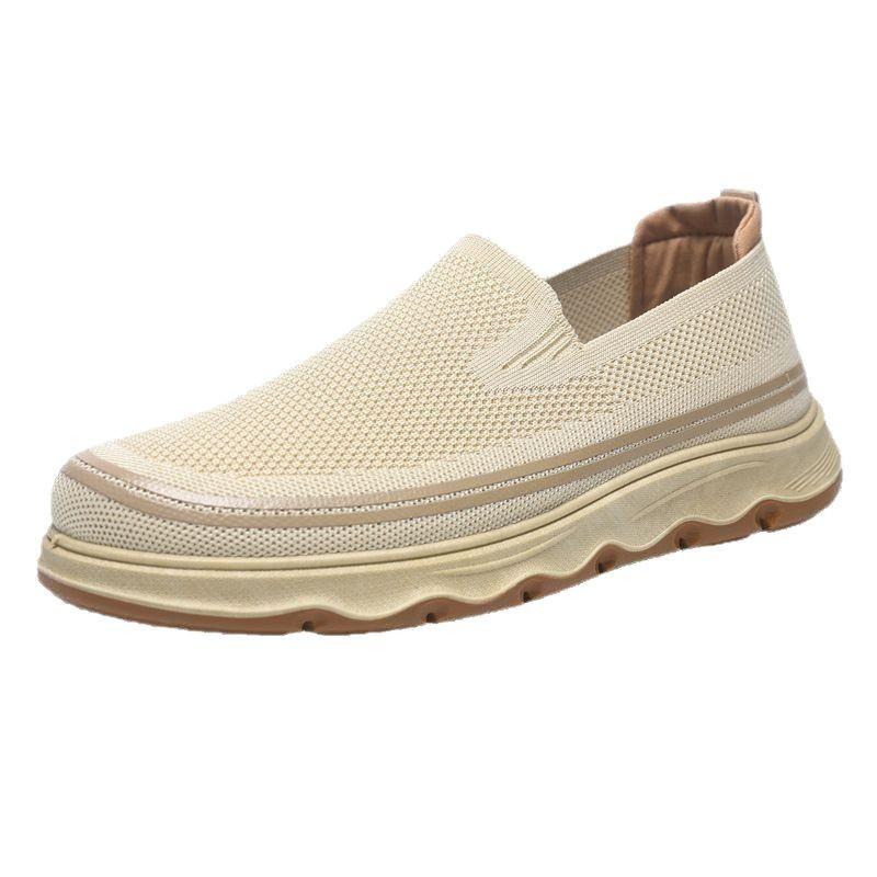 Latające tkane buty dużego rozmiaru, nowe leniwe buty, oddychające i lekkie buty na grubej podeszwie z cienkiej siateczki, buty siatkowe