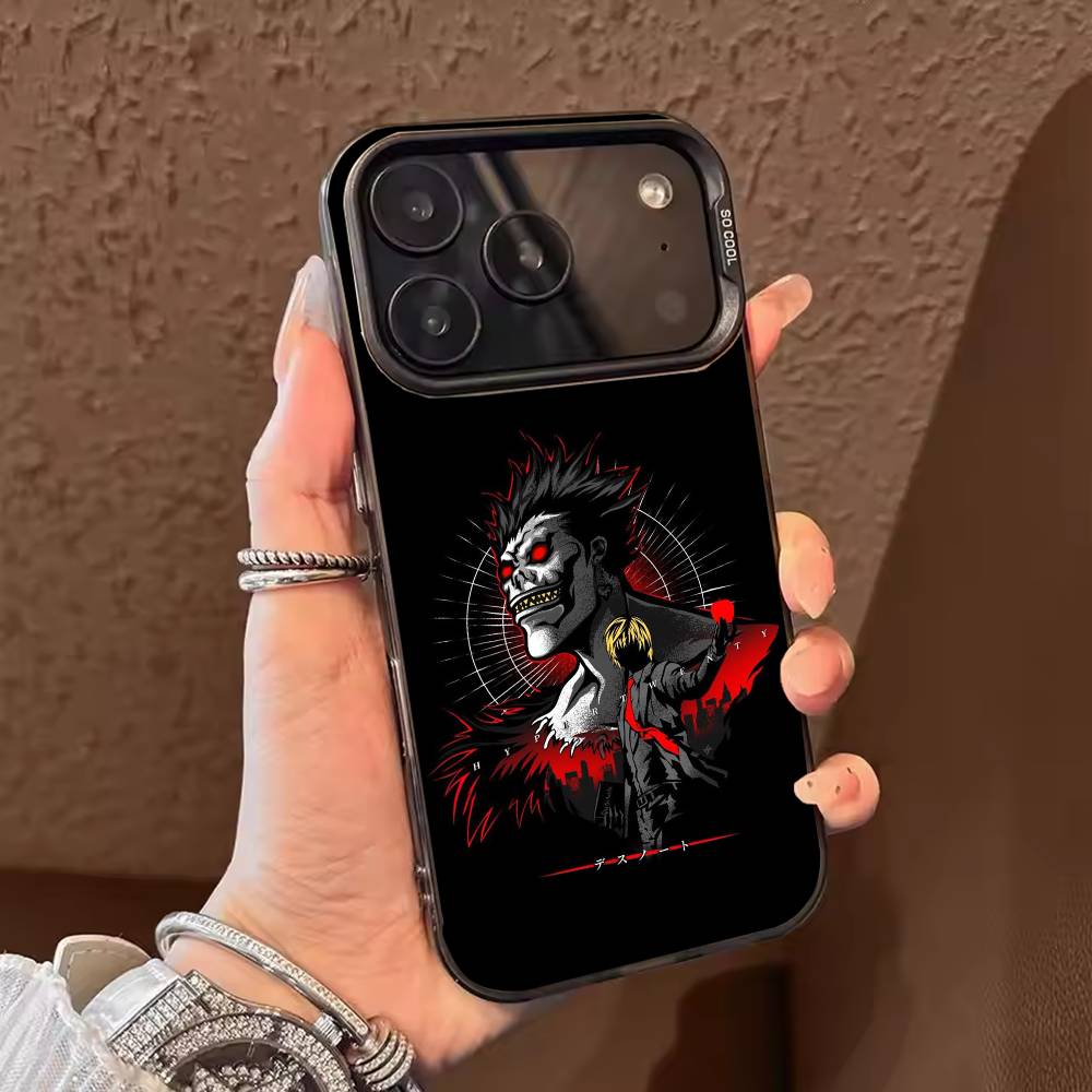 Anime D-Death Note Phone Case Color Silver Shell For IPhone 17 16 15 14 13 12 11 Pro Max Plus