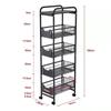 Slim Rolling Multi-Layer Storage Cart
