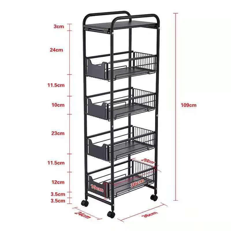 Zhaiwanjia Kitchen Slim Storage Cart