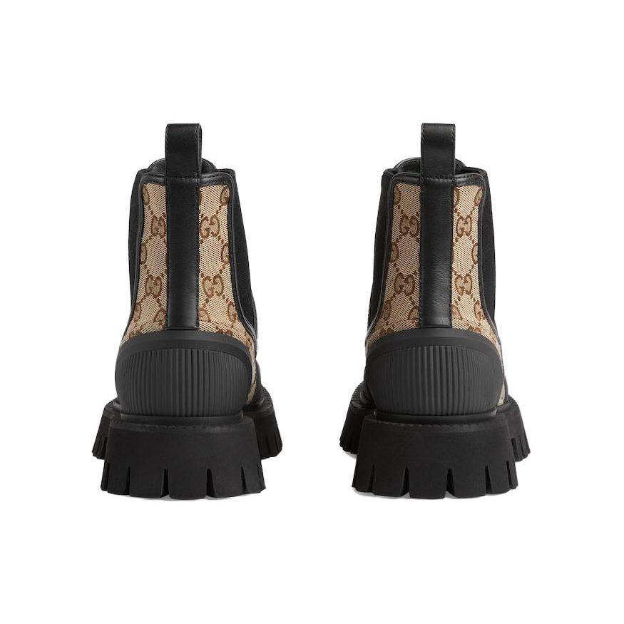 Gucci Wmns Ankle Boot 'GG Canvas - Beige Ebony' Women's 751711 FABSQ 9751