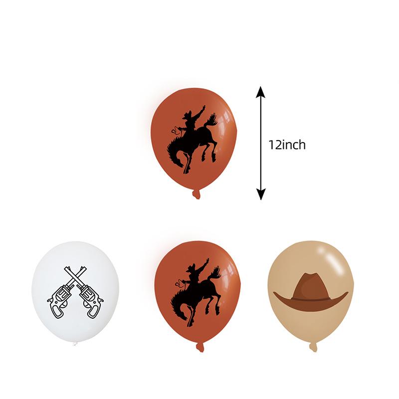 Western Cowboy Desert Theme Birthday Party Balloons & Flags