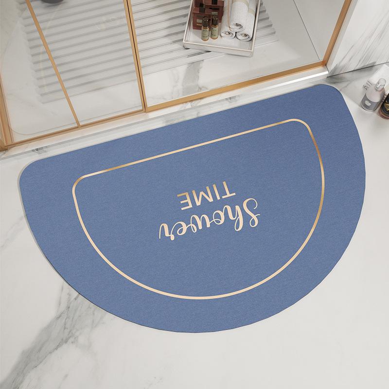 Nordic Diatom Mud Mat Bathroom Moisture-wicking Non-slip Mat Home Toilet Entry Toilet Door Quick Drying Mat Durable