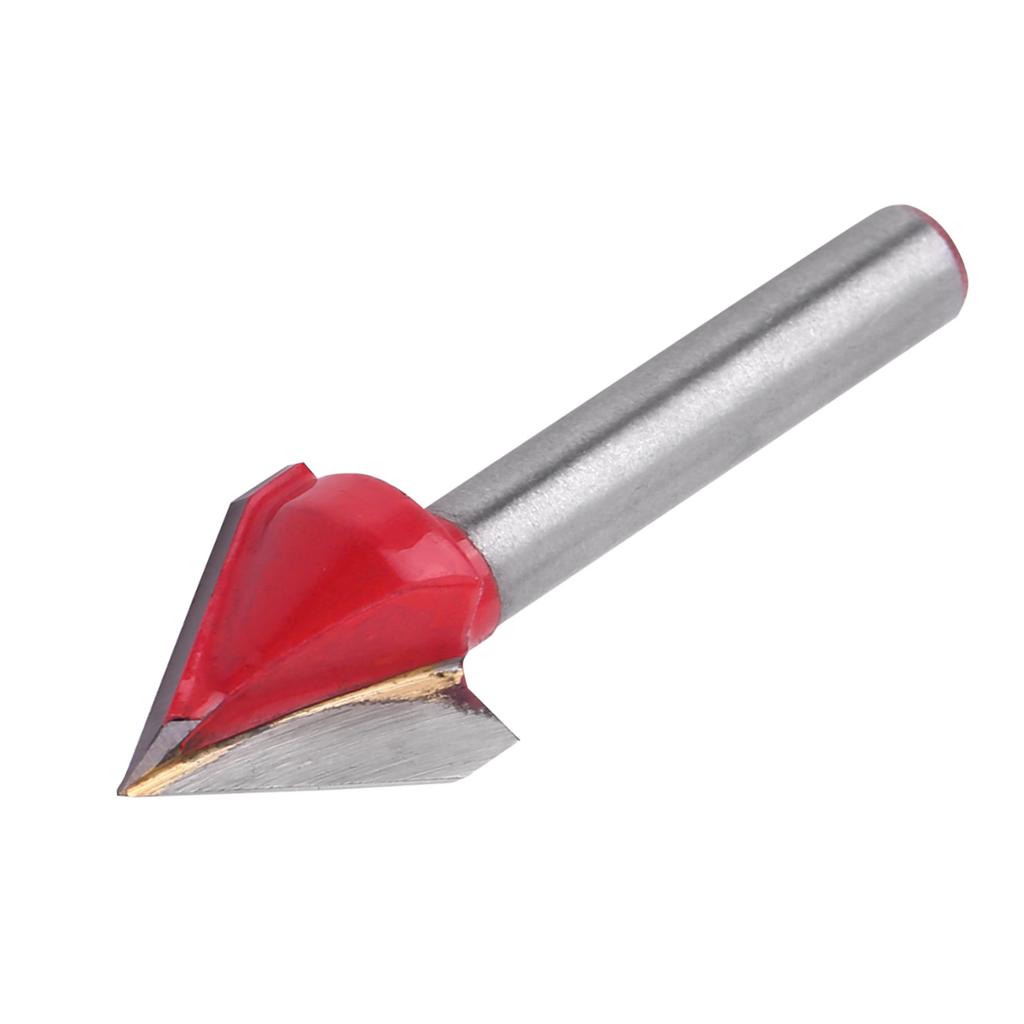 Router CNC pentru prelucrarea lemnului din oțel tungsten Bit de ascuțire Instrument de tăiere VGroove, arbore de 6 mm (6*16mm*60 de grade )