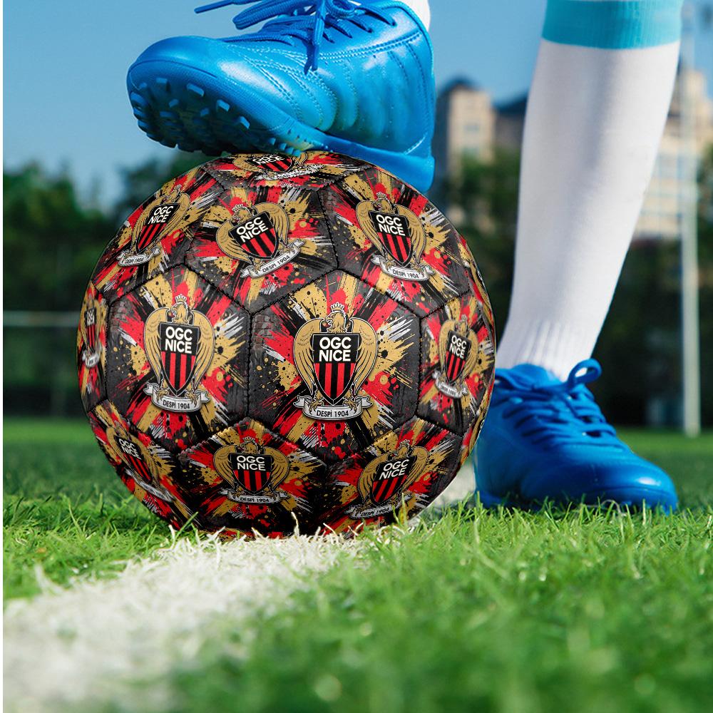 OGC Nice FC Size 5 Standard Football Durable Training Match Soccer Ball for Adult Outdoor Sports