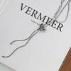 Summer Fashion Irregular Love Sweater Chain Adjustable Titanium Steel Snake Chain Long Sweater Chain Necklace Jewelry