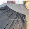 2025 Spring/Fall Girls' Korean Pleated Wool A-Line Skirt - Versatile Short Skirt Pants for Little Girls