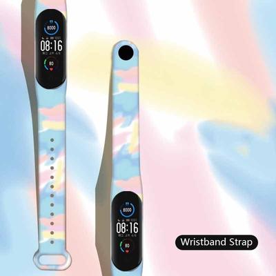 Colorful Silicone Watch Bands Replacement Strap For Mi Band 8 7 Soft Wrirtband Strap Accessories for MI Band 5 6 7 NFC
