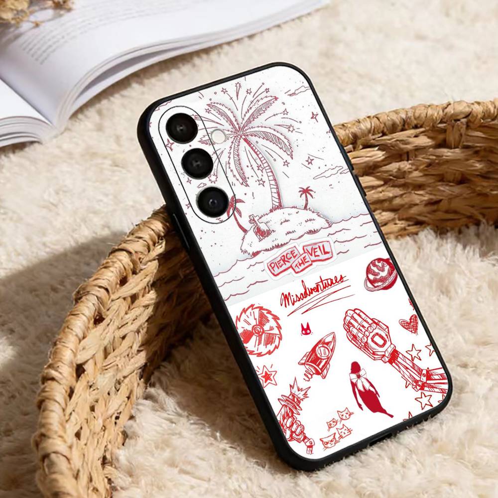 

Hot P-Pierce The V-Veil Band Phone Case For Samsung Galaxy A91,80,73,72 ,71,53,52,32 ,31,22,21s,20,Soft Black Case Samsung a32 5g